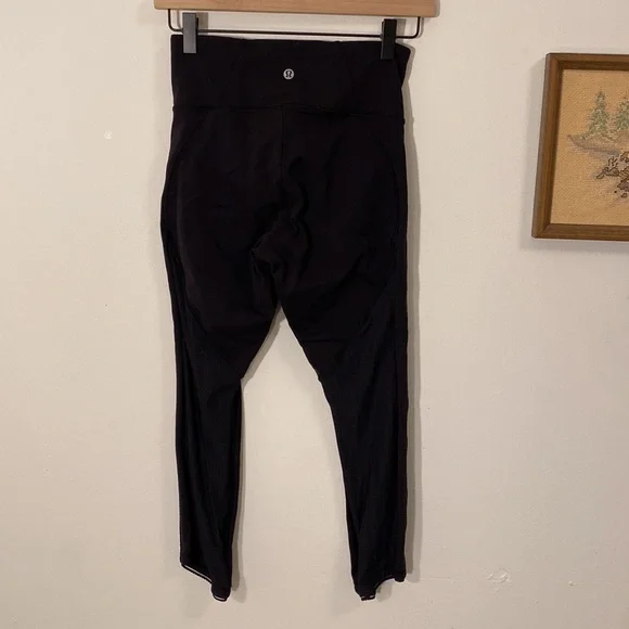 Lululemon Athletica Wunder Under Tech Mesh Cropped Leggings - Picture 3 of 6